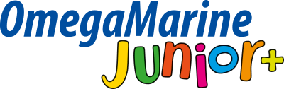 Natural Pharmaceuticals „OmegaMarine Junior+“ Logo „„OmegaMarine Junior+“+“